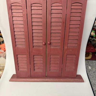 Window with Shutters, Mirrored Window, Shutters, Window Wall Decor
