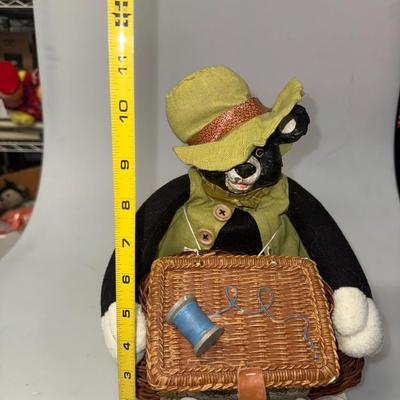 Black Bear Figurine "Gone Fishin'"