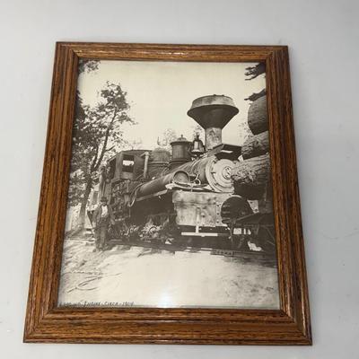Vtg Loggin Engine Photo