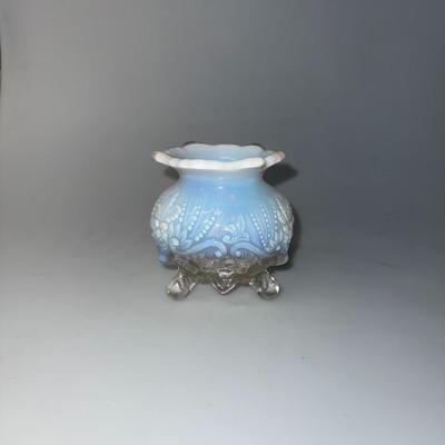 Vintage Sowerby of England Antique Rose Opalescent Footed Bowl