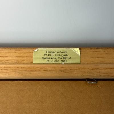 Huntington on Pier 46' w/ Red Woody Wagon Signed