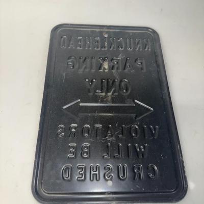 Harley Davidson Knucklehead Metal sign