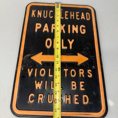 Harley Davidson Knucklehead Metal sign