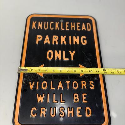 Harley Davidson Knucklehead Metal sign