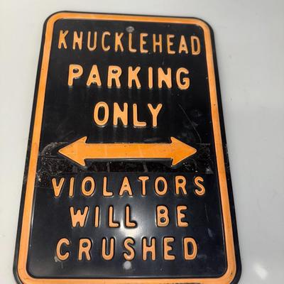 Harley Davidson Knucklehead Metal sign