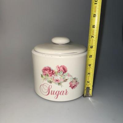 Shabby Chic Rose Containers (Metal)