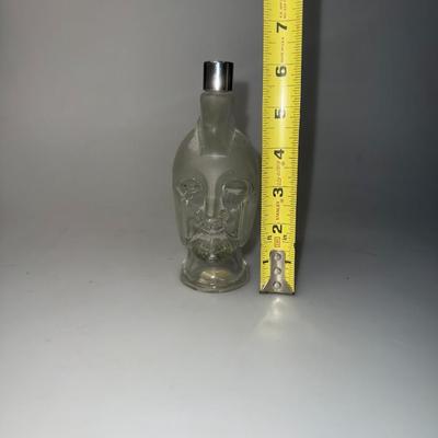 Vintage Avon Cologne Trojan Head Glass Bottle/ Tribute/ Empty