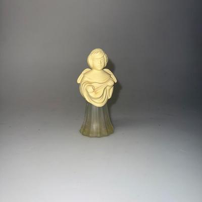 Under 20.00/AVON Angel Song Cologne/Vintage Angel with Mandolin Collectible Full Bottle Fragrance Decanter/Gift For Collectors/No.202