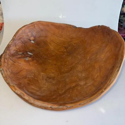 Vtg. Large Wood Bowl