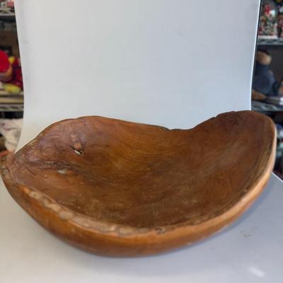 Vtg. Large Wood Bowl