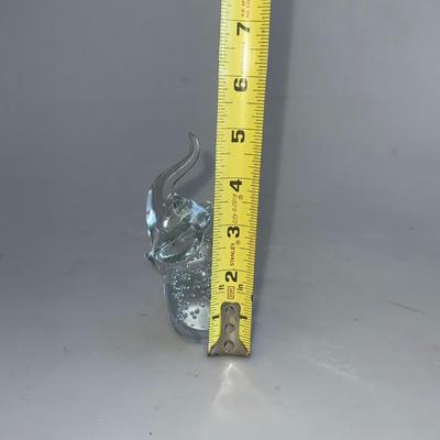 Langsam Billig Elephant Figurine Good Luck Nose Up Hand Blown Glass Paper Weight
