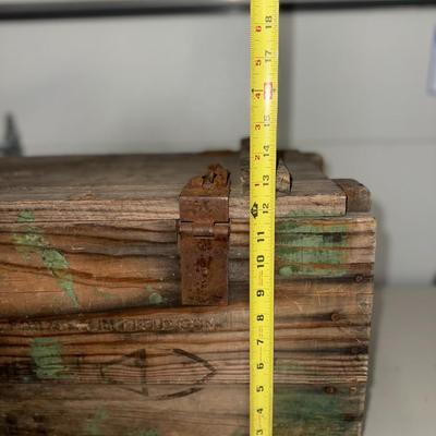 Vtg Wooden Ammo Crate (Fidelity Electric Pennsylvania )