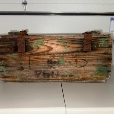 Vtg Wooden Ammo Crate (Fidelity Electric Pennsylvania )