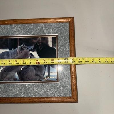 Group Hug Timber Wolf Tri-picture Wall Décor