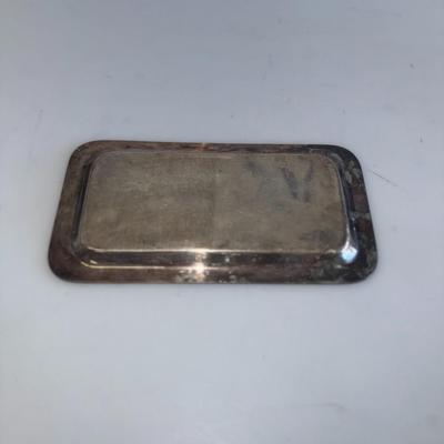 Vtg Silver Serving Tray