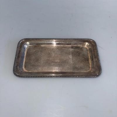 Vtg Silver Serving Tray