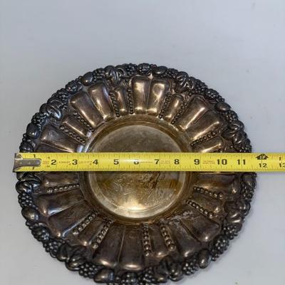 Vintage Silver Plate Serving Bowl