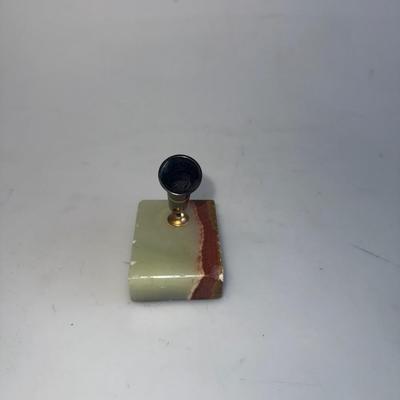 Sheaffer Green and Red Marble StoneDesk Base