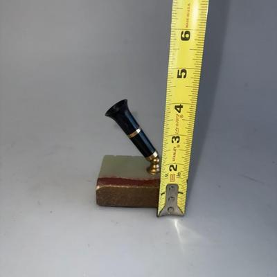 Sheaffer Green and Red Marble StoneDesk Base