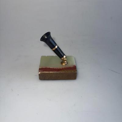 Sheaffer Green and Red Marble StoneDesk Base