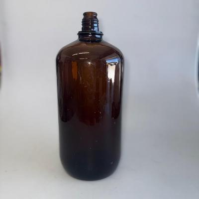 Amber Round Bottle 