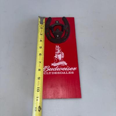 Budweiser Horseshoe Cast Metal Bottle Opener