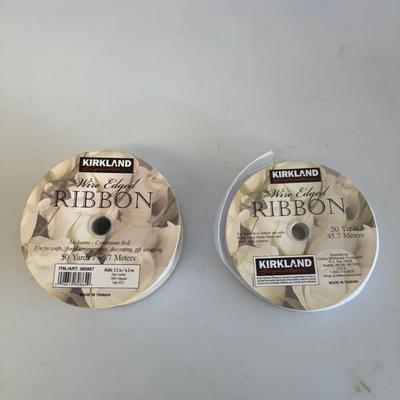 Wire Edged Ribbon (set of 2)