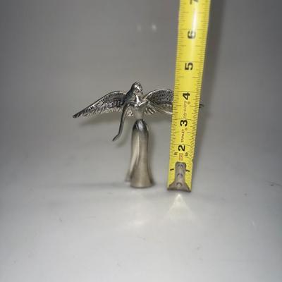 Vtg Silverplated Angle Figurine