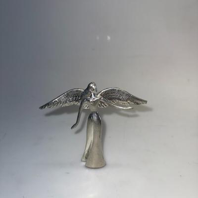 Vtg Silverplated Angle Figurine