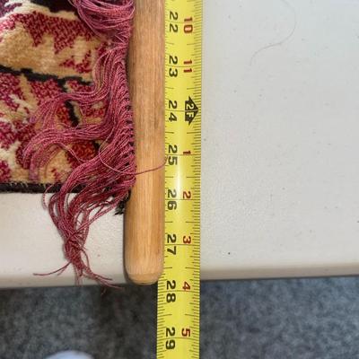 Vtg Buck Mid Century Fringed Tapestry