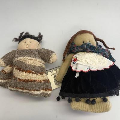 Bobita Sock Vtg Doll Set of 2