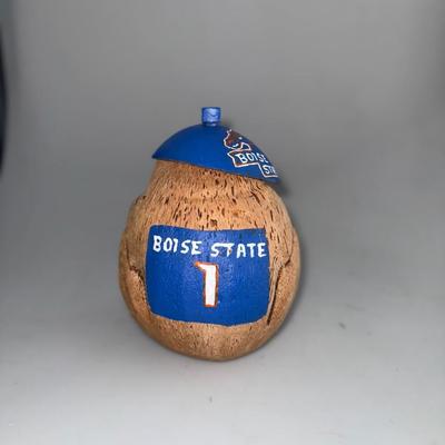 Boise State Hand Carved Coconut 