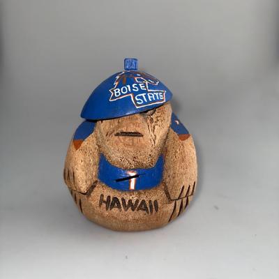 Boise State Hand Carved Coconut 