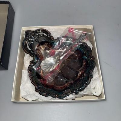 Vintage Countess International Silver Company 232 Rose Bordered Serving Tray