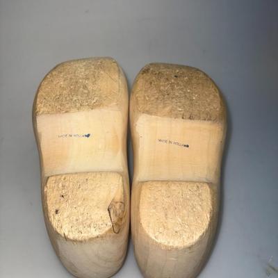 Pair Of Antique Wooden Clogs - Vintage Clogs 