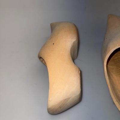 Pair Of Antique Wooden Clogs - Vintage Clogs 