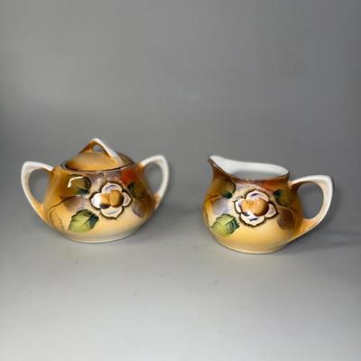 Vintage Handpainted Sugar and Cream by Janes Studio