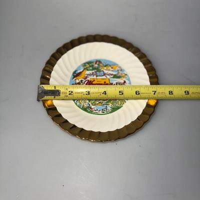 Vintage Wyoming Sourvenir Plate