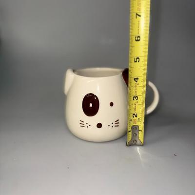 World Market puppy dog coffee mug ceramic excellent condition