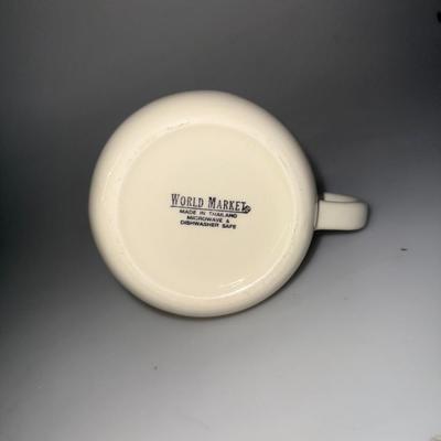 World Market puppy dog coffee mug ceramic excellent condition