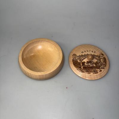 Hand Carved Mostar Trinket bowl