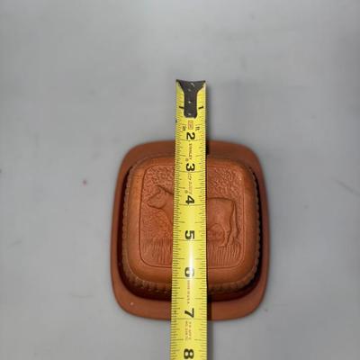 Pig Stoneware (Terracotta) Butter Dish