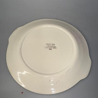 Vintage Vtg Warranted 22K Gold Liberty USA 10” Dinner Plate Floral 1953