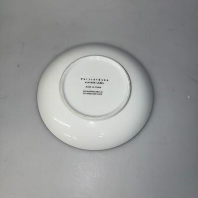 POTTERY BARN Kitchen VINTAGE LABEL Cheese Plate 7”