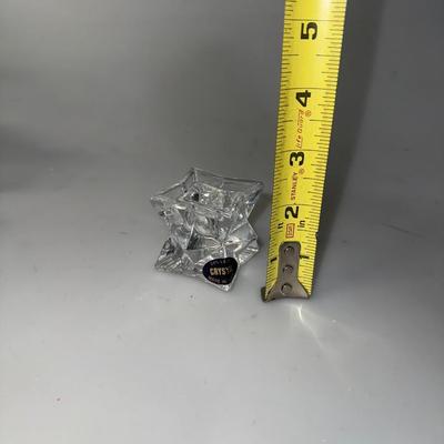 Michael Fina Crystal Pointed Star Candle holders