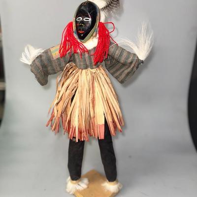Vintage African Ceremonial Wood Dan Dancer