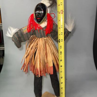 Vintage African Ceremonial Wood Dan Dancer