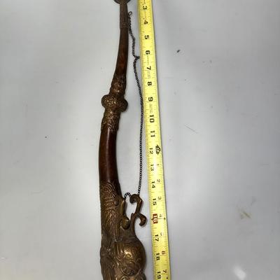 Antique Copper Dragon Head Suona Trumpet