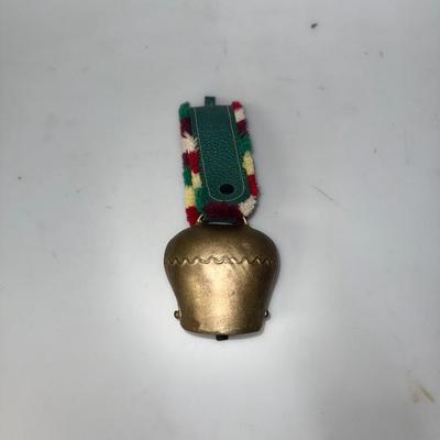 Vintage Lucerne Schmid Switzerland Floral Cow Bell Embroidered Strap (LOT)