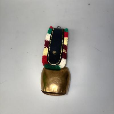 Vintage Lucerne Schmid Switzerland Floral Cow Bell Embroidered Strap (LOT)